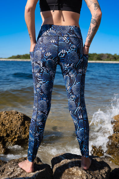 Eco-Friendly Angelfish Hypnosis Contour Leggings