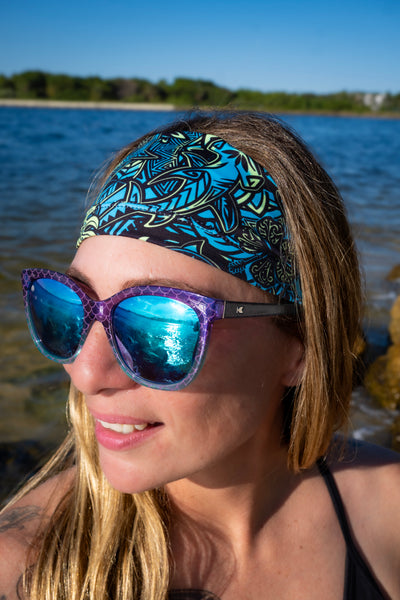 Eco-friendly Hammerhead Hibiscus Scuba Headband