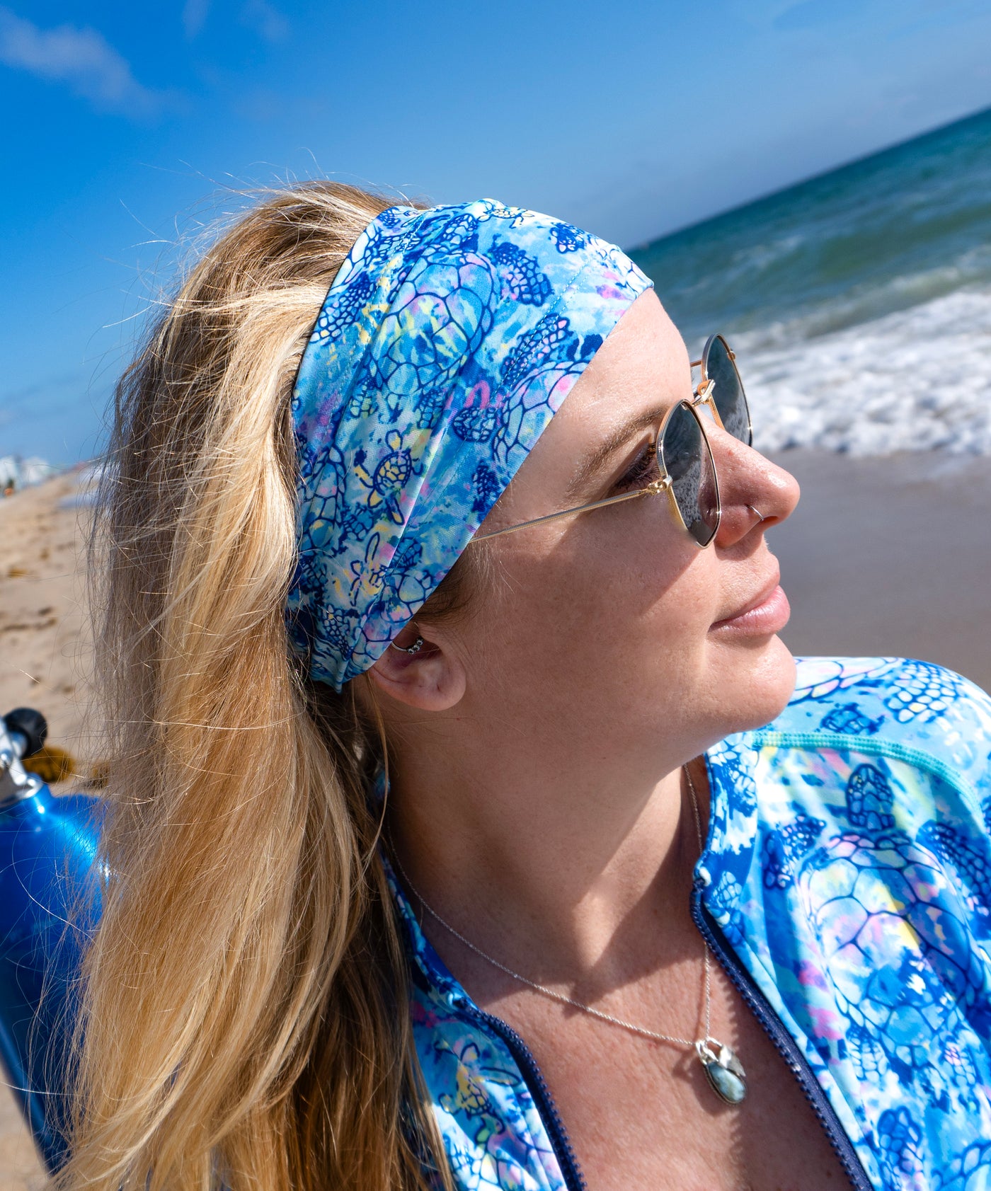 Eco-friendly Turtle Tie Dye Scuba Headband