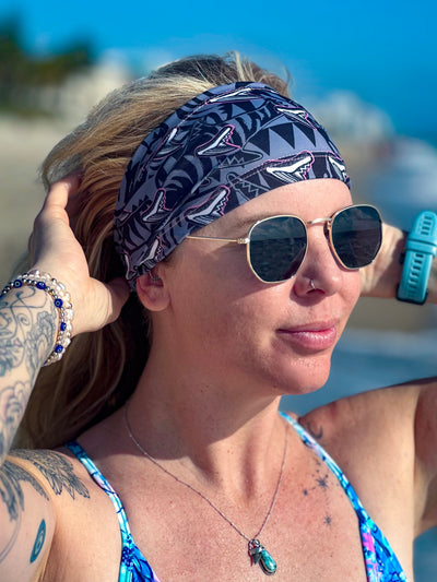 Eco-friendly Tiger Shark Tribal Scuba Headband