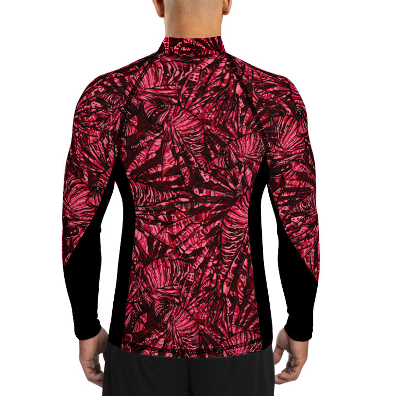 MENS Eco-friendly Lionfish Invasion High Neck Rash Guard