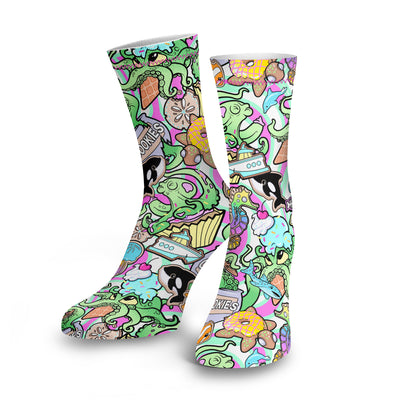 Eco-friendly Candy Octopus Dive Socks
