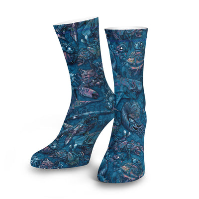 Eco-friendly Clockwork Ocean Dive Socks