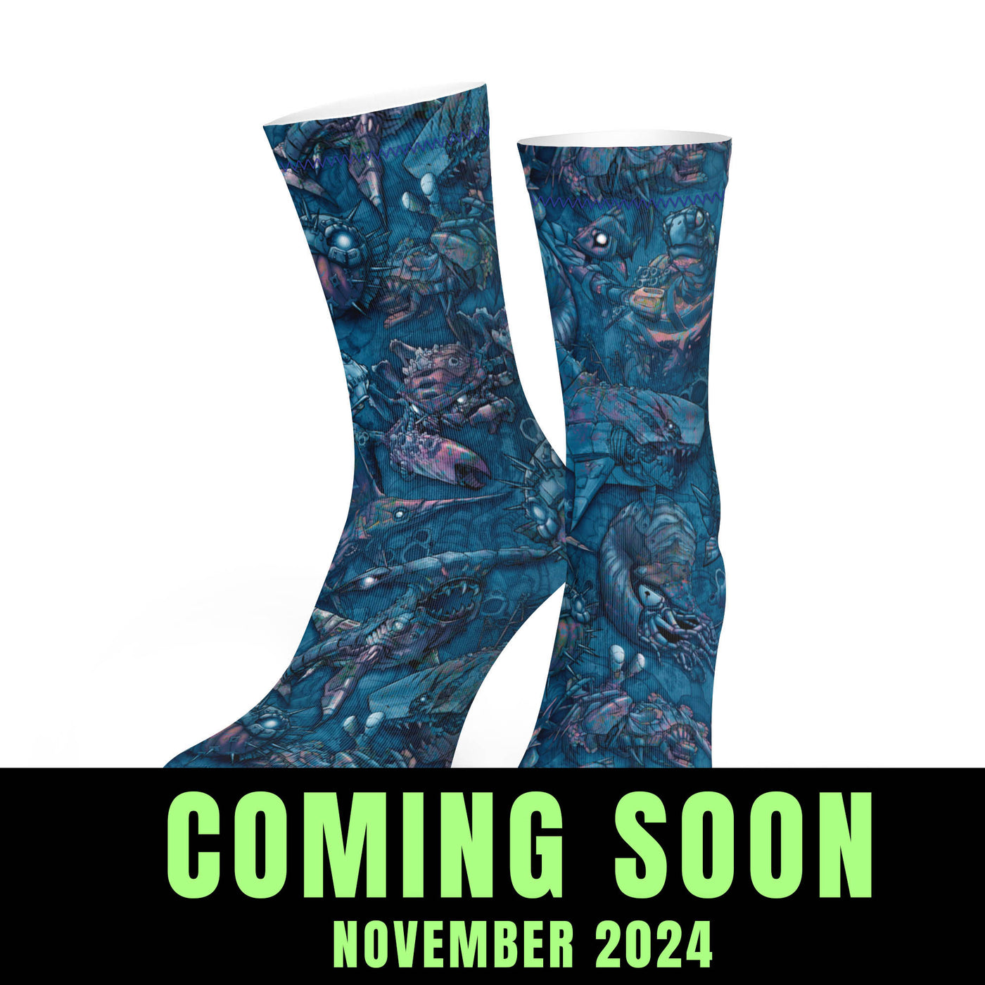 Eco-friendly Clockwork Ocean Dive Socks