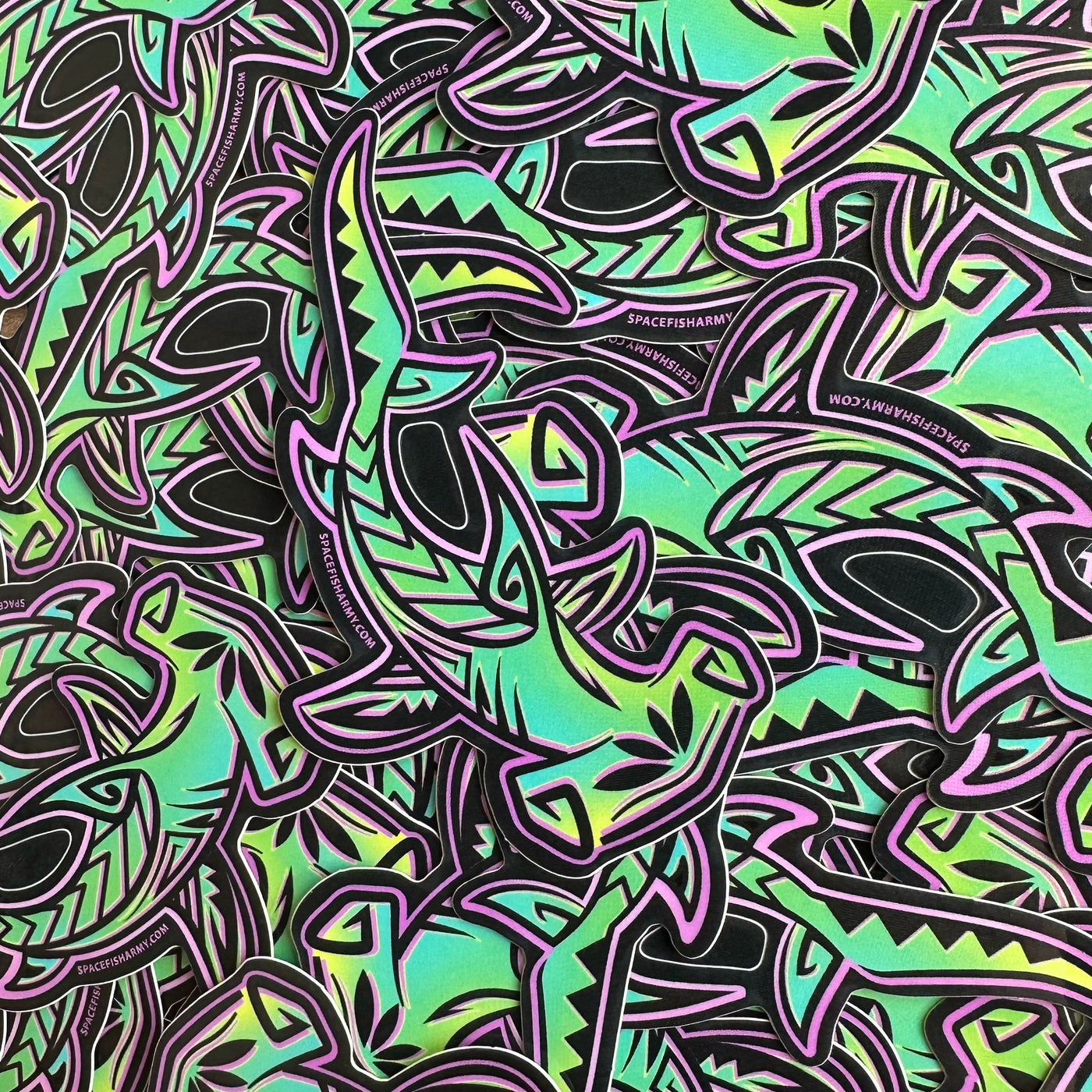 Tropical Hammerhead Shark Sticker