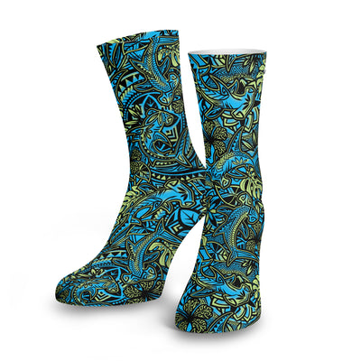 Eco-friendly Hammerhead Hibiscus Dive Socks