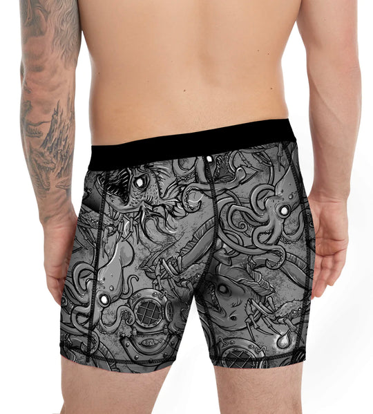 MENS Eco-friendly Deep Sea NO BUNCH Scuba Jammer Swim Shorts