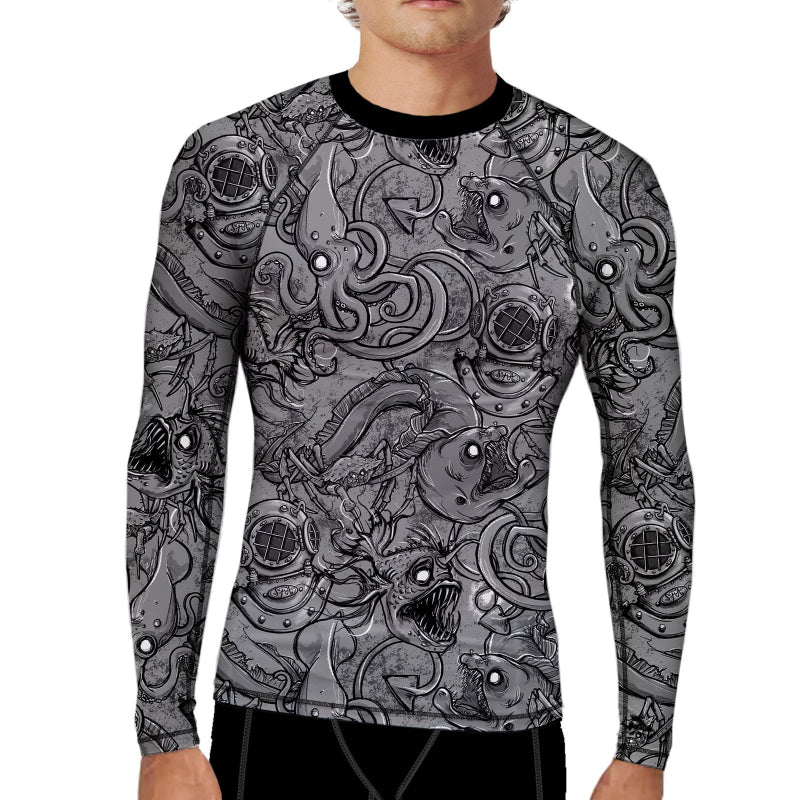 MENS Eco-friendly Deep Sea Rash Guard