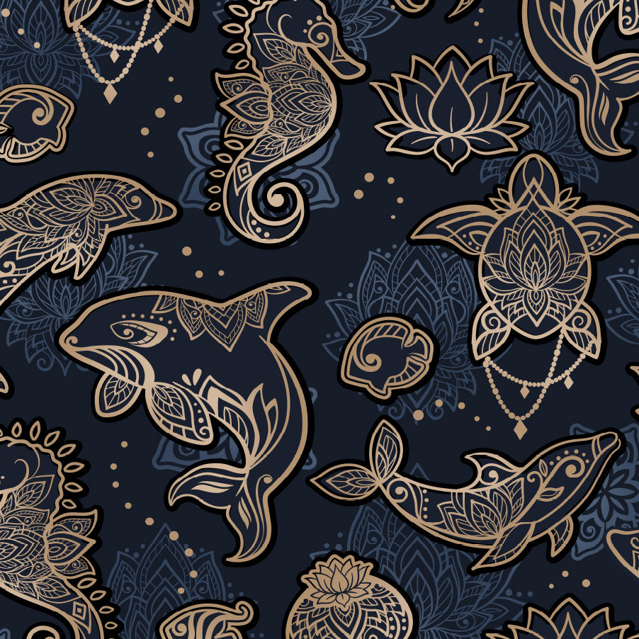 Eco-friendly Ocean Mandala Scuba Headband