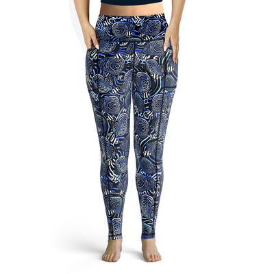 Plus Size Eco-Friendly Angelfish Hypnosis Contour Leggings