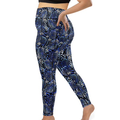 Plus Size Eco-Friendly Angelfish Hypnosis Contour Leggings