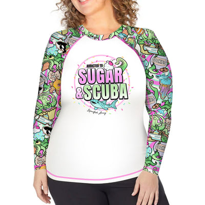 Plus Size Sugar & Scuba Candy Octopus Rash Guard