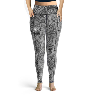 Plus Size Eco-Friendly Deep Sea Leggings