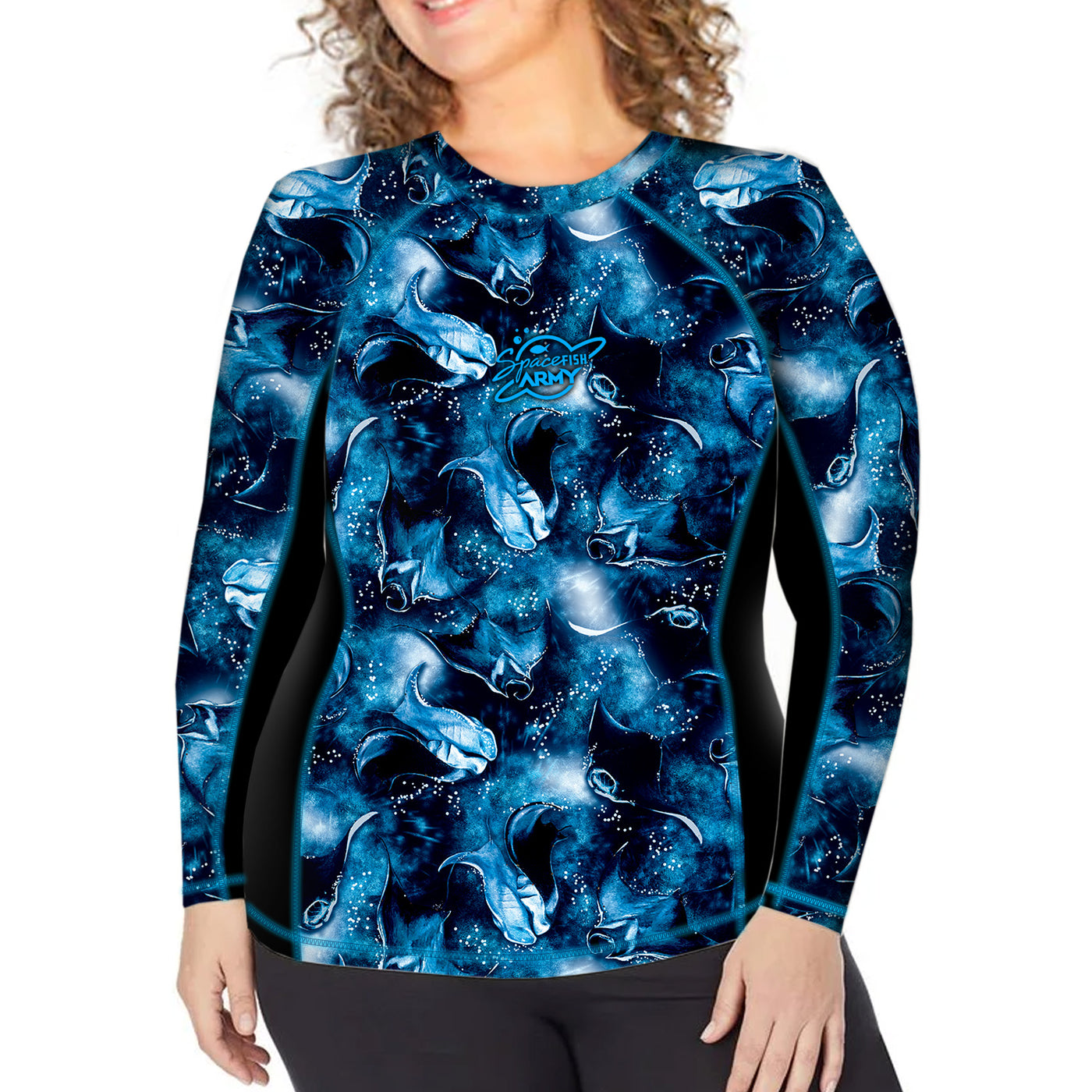 Plus Size Eco-friendly Manta Mayhem Rash Guard