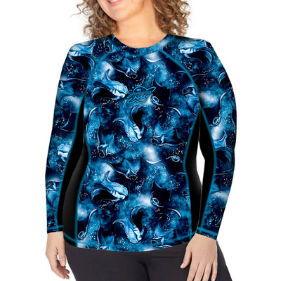 Plus Size Eco-friendly Manta Mayhem Rash Guard