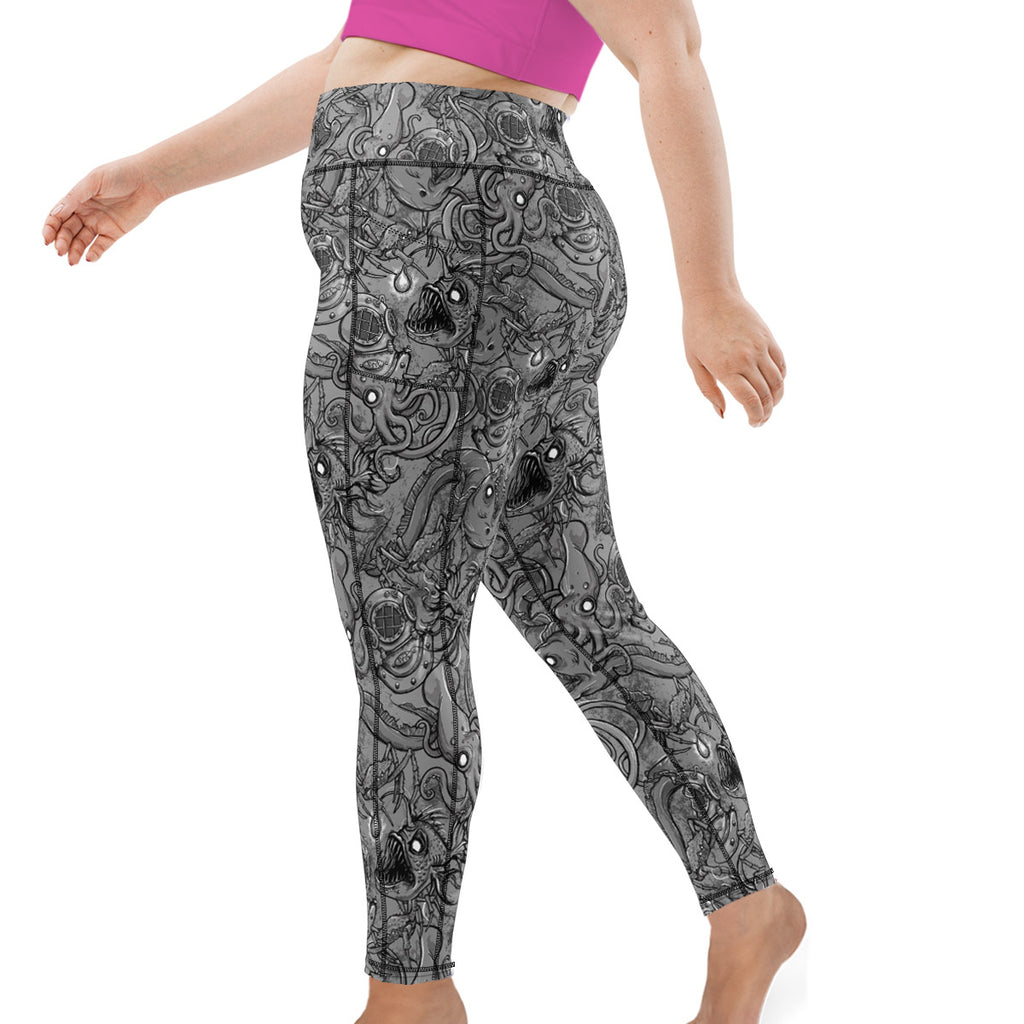 Plus Size Eco-Friendly Manta Mayhem Leggings – Spacefish Army