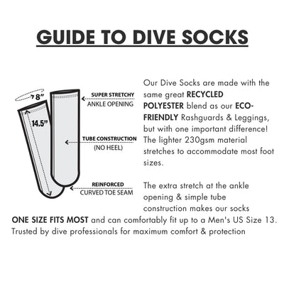 Eco-friendly Octofloral Splatterparty Dive Socks