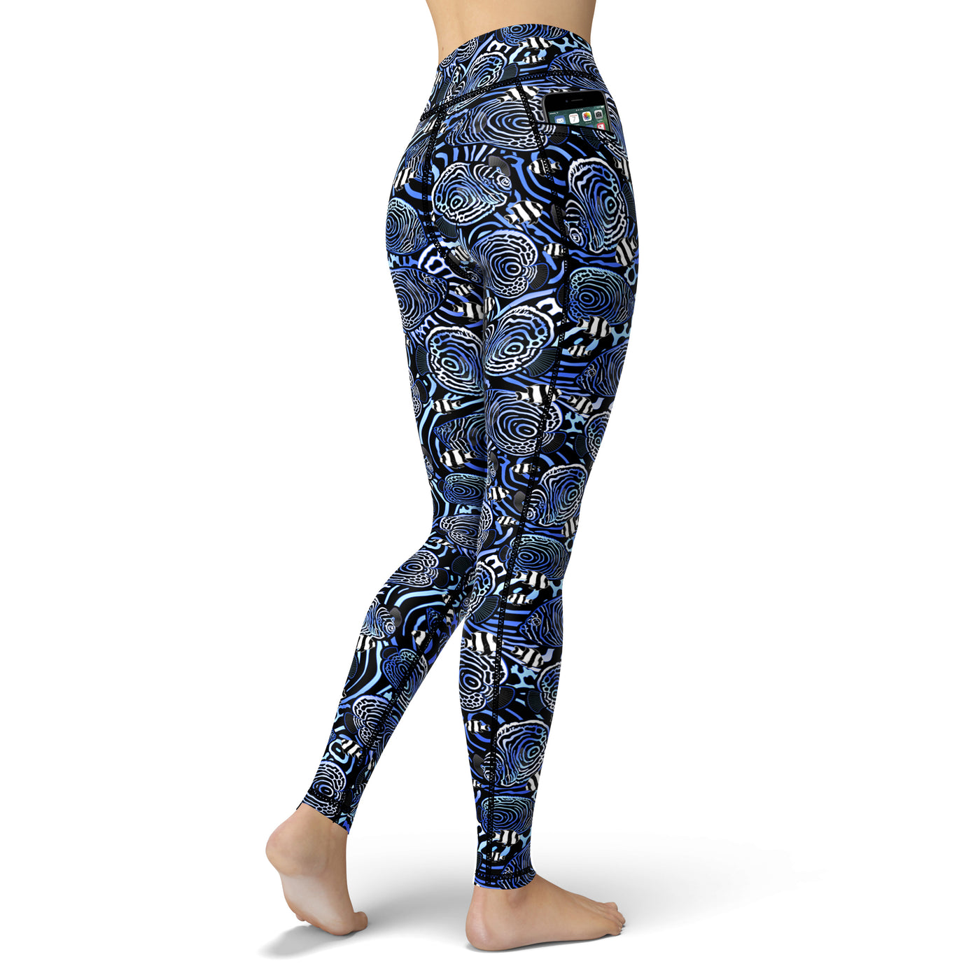 Eco-Friendly Angelfish Hypnosis Contour Leggings