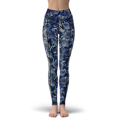 Eco-Friendly Angelfish Hypnosis Contour Leggings