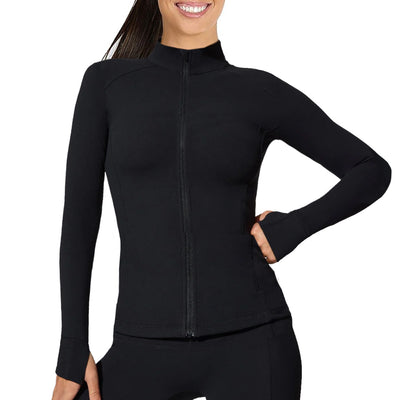 Eco-friendly Full Zip Up Night Dive Black Rash Guard