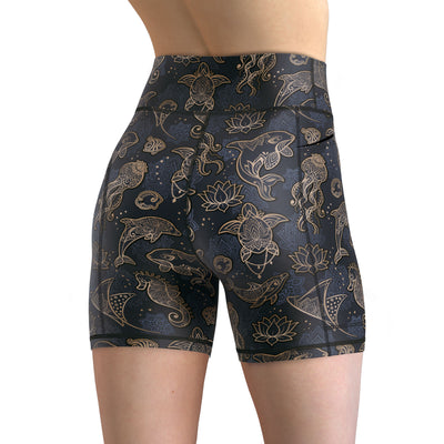 Eco-Friendly Ocean Mandala Shorts