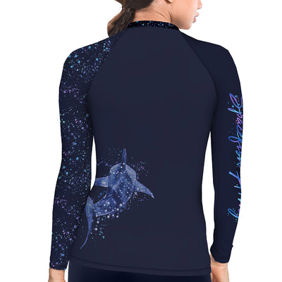 Whale Shark Wonderland Contour Rash Guard