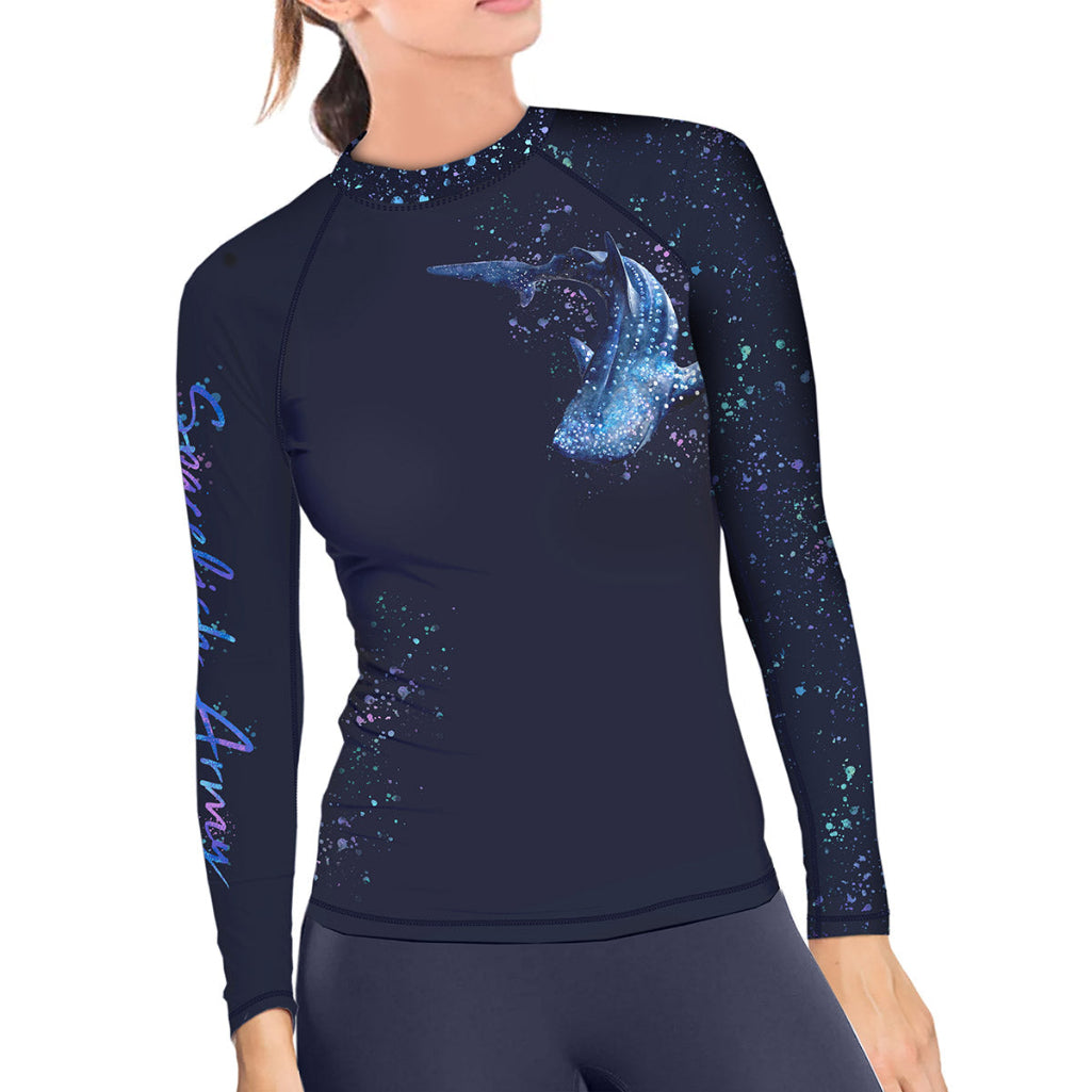 Whale Shark Wonderland Contour Rash Guard