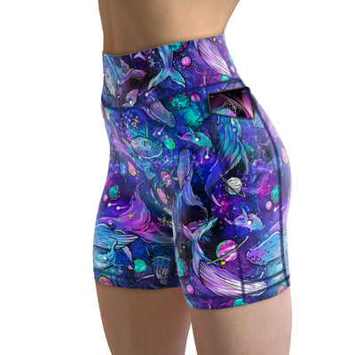 Eco-Friendly Cosmic Whale Shorts